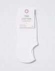 DS Socks Cotton Tencel Liner Sock, White product photo View 02 S