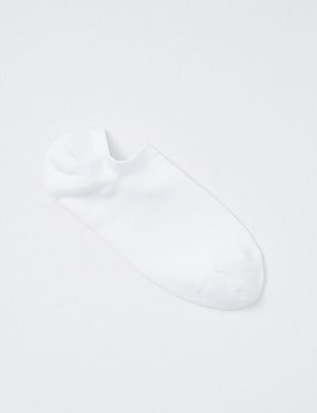 DS Socks Cotton Tencel Liner Sock, White product photo