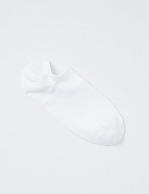 DS Socks Cotton Tencel Liner Sock, White product photo