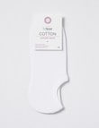 DS Socks Cotton Tencel Liner Sock, White product photo View 02 S