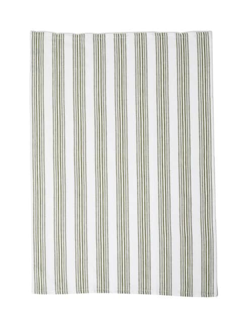 Capital Kitchen Sinclair Tea Towel, Green Stripe, Set of 3 product photo View 03 L