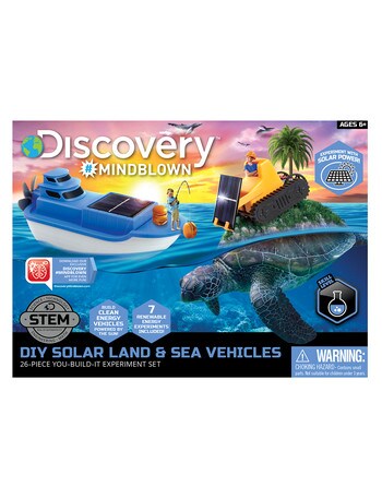 Discovery #Mindblown Kids DIY Solar Land & Sea Vehicles product photo