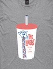 Mr Vintage Longest Drink In Town Tee, Light Grey product photo View 02 S