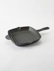 SouthWest Pre-Seasoned Cast Iron Grill Pan, 26cm product photo