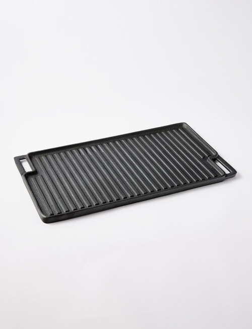 SouthWest Pre-Seasoned Cast Iron Griddle, 46cm x 26cm product photo