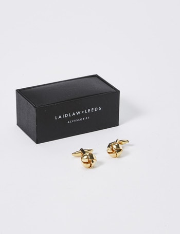 Laidlaw + Leeds Knot Cufflink, Gold product photo