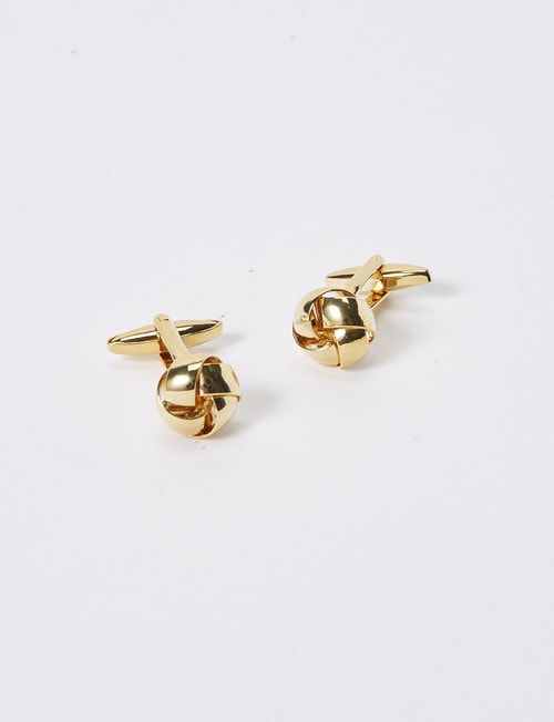 Laidlaw + Leeds Knot Cufflink, Gold product photo View 02 L