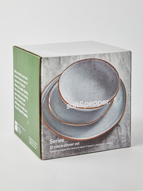 Salt&Pepper Series Dinner Set, Sky, 12-Piece product photo View 02 L