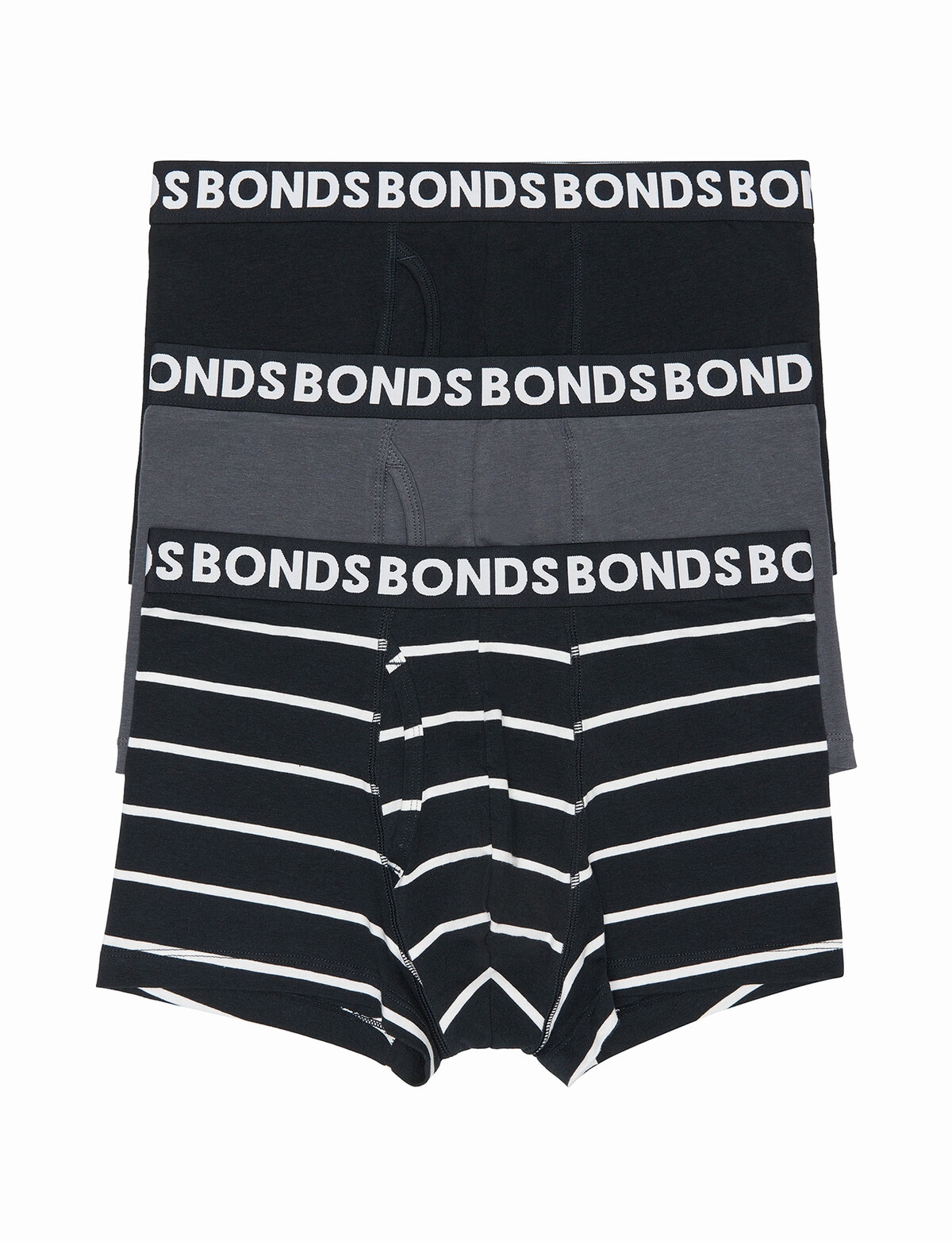 Bonds Boys Trunks 3 Pack - Multi