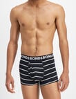 Bonds Everyday Stripe Trunk, 3-Pack, Black & Grey product photo View 02 S