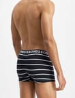 Bonds Everyday Stripe Trunk, 3-Pack, Black & Grey product photo View 04 S