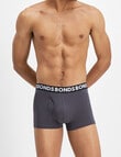 Bonds Everyday Stripe Trunk, 3-Pack, Black & Grey product photo View 06 S