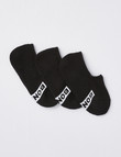 Bonds Logo Sneaker Sock, 3-Pack, Black product photo