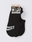 Bonds Logo Sneaker Sock, 3-Pack, Black product photo View 02 S
