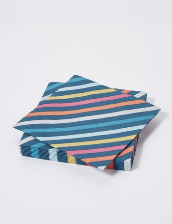 Stevens Paper Napkins, 33cm, Coloured Stripe product photo