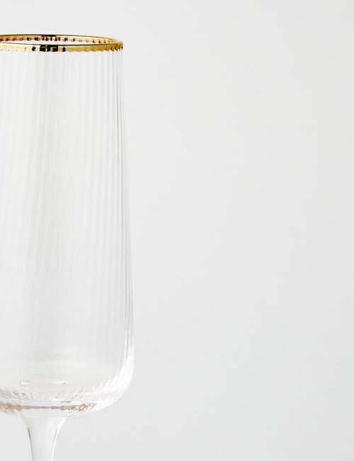 CinCin Kingston Flute, Gold Rim product photo View 02 L