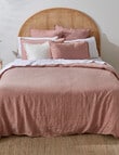 Haven Bed Linen Melange Linen Duvet Cover Set, Terracotta product photo