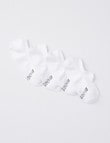 Bonds Logo Light Sneaker Sock, 4-Pack, White product photo