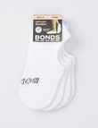 Bonds Logo Light Sneaker Sock, 4-Pack, White product photo View 02 S