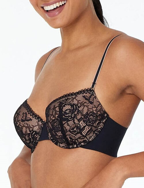 Me By Bendon Naturally Me Contour Bra, Black, B-E product photo View 02 L