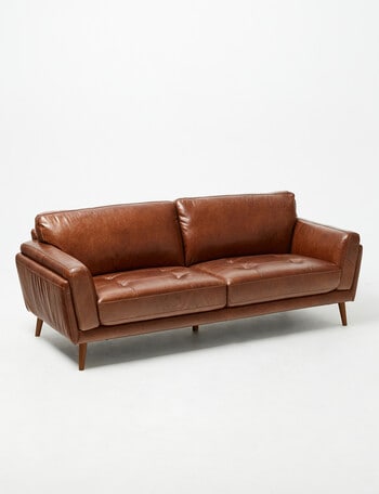 LUCA Furniture Hendrix Leather 3 Seater Sofa product photo