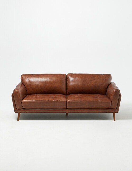 LUCA Furniture Hendrix Leather 3 Seater Sofa product photo View 02 L