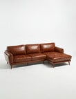 LUCA Furniture Hendrix Leather 2.5 Seater with Right Hand Chaise product photo