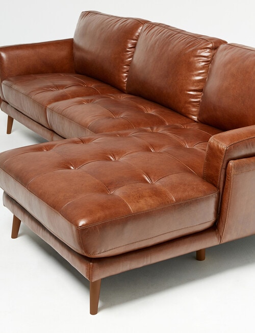 LUCA Hendrix II Leather 2.5 Seater with Right Hand Chaise product photo View 03 L