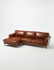 LUCA Furniture Hendrix Leather 2.5 Seater with Left Hand Chaise product photo