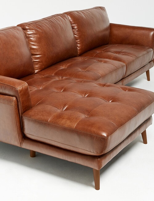 LUCA Furniture Hendrix Leather 2.5 Seater with Left Hand Chaise product photo View 03 L