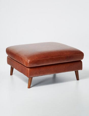 LUCA Furniture Hendrix Leather Ottoman product photo