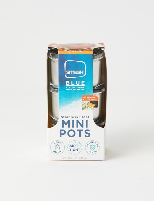 Smash Eco Mini Snack Pots, Set-of-3, 60ml, Green product photo View 02 L