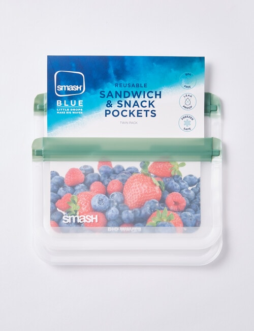 Smash Eco Reusable Sandwich & Snack Pack, Set-of-2 product photo View 03 L