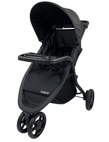 Cosco 3-Wheel Travel System, Black Edition product photo