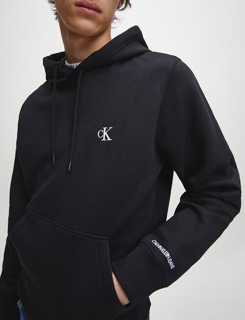 Calvin Klein Hoodie Regular Essentials, Black product photo View 02 L