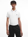 Calvin Klein Tipping Slim Polo Shirt, White product photo View 03 S
