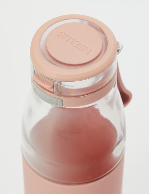 Smash Eco Pop Top Glass Bottle, 700ml, Pink - Drink Bottles & Lunchboxes