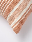 M&Co Stripe Cotton Cushion, Adobe product photo View 02 S
