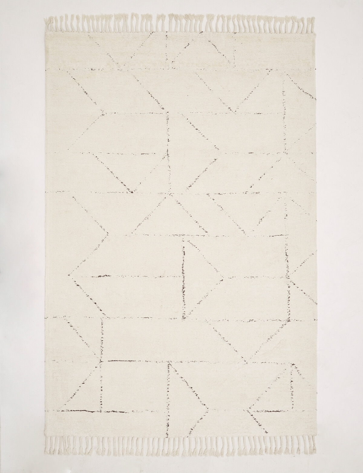 Thewarehouse  Carpet DKD Home Decor 160 x 230 x 0.75 cm Grey Polyester  White Fringe Boho 2 Units - PriceGrabber