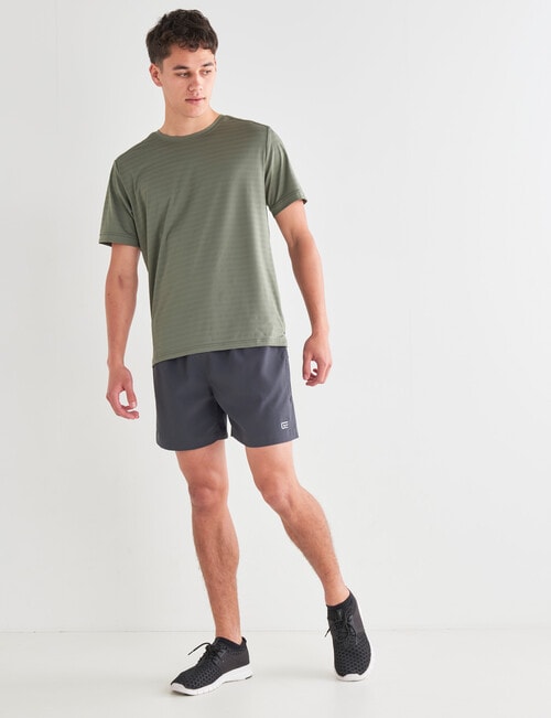 Gym Equipment Pace Slim Fit Tee, Khaki product photo View 03 L