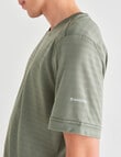 Gym Equipment Pace Slim Fit Tee, Khaki product photo View 04 S
