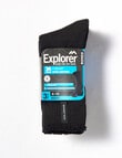 Bonds Explorer Cool Temp Crew Sock, 3-Pack, Black product photo View 02 S