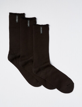 Bonds Explorer Original Wool Crew Sock, 3-Pack, Black product photo