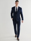 Laidlaw + Leeds Check Tailored Pant, Navy product photo View 05 S