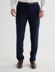 Laidlaw + Leeds Check Tailored Pant, Navy product photo