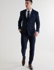 Laidlaw + Leeds Check Tailored Jacket, Navy product photo View 03 S