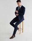 Laidlaw + Leeds Check Tailored Pant, Navy product photo View 03 S