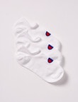 Champion No Show Sock, 3-Pack, White product photo