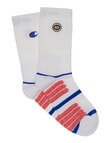 Champion NBL Cushion Crew Sock, 2-Pack, White product photo View 02 S