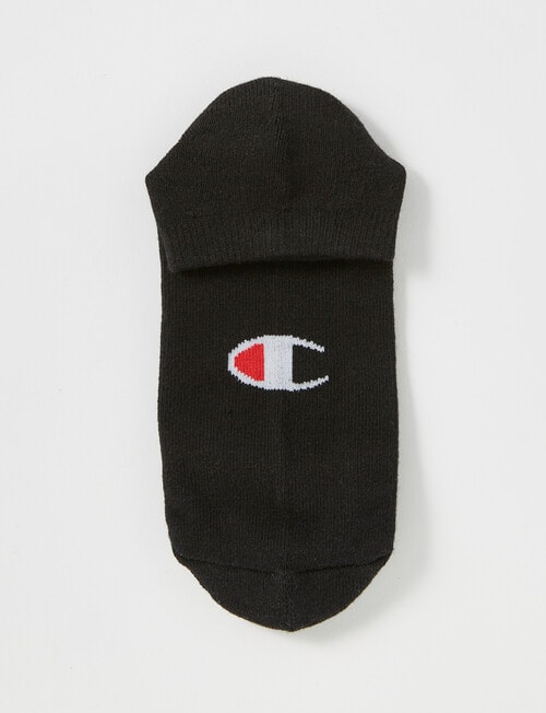 Champion Low Cut Sock, 3-Pack, Black product photo View 02 L